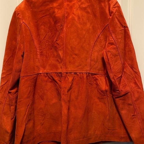 MONTERAY BAY Vintage burnt orange suede jacket - Picture 3 of 4